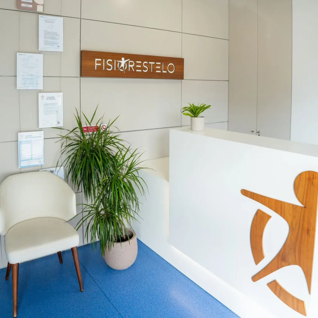Recepção da unidade de fisioterapia FisioRestelo